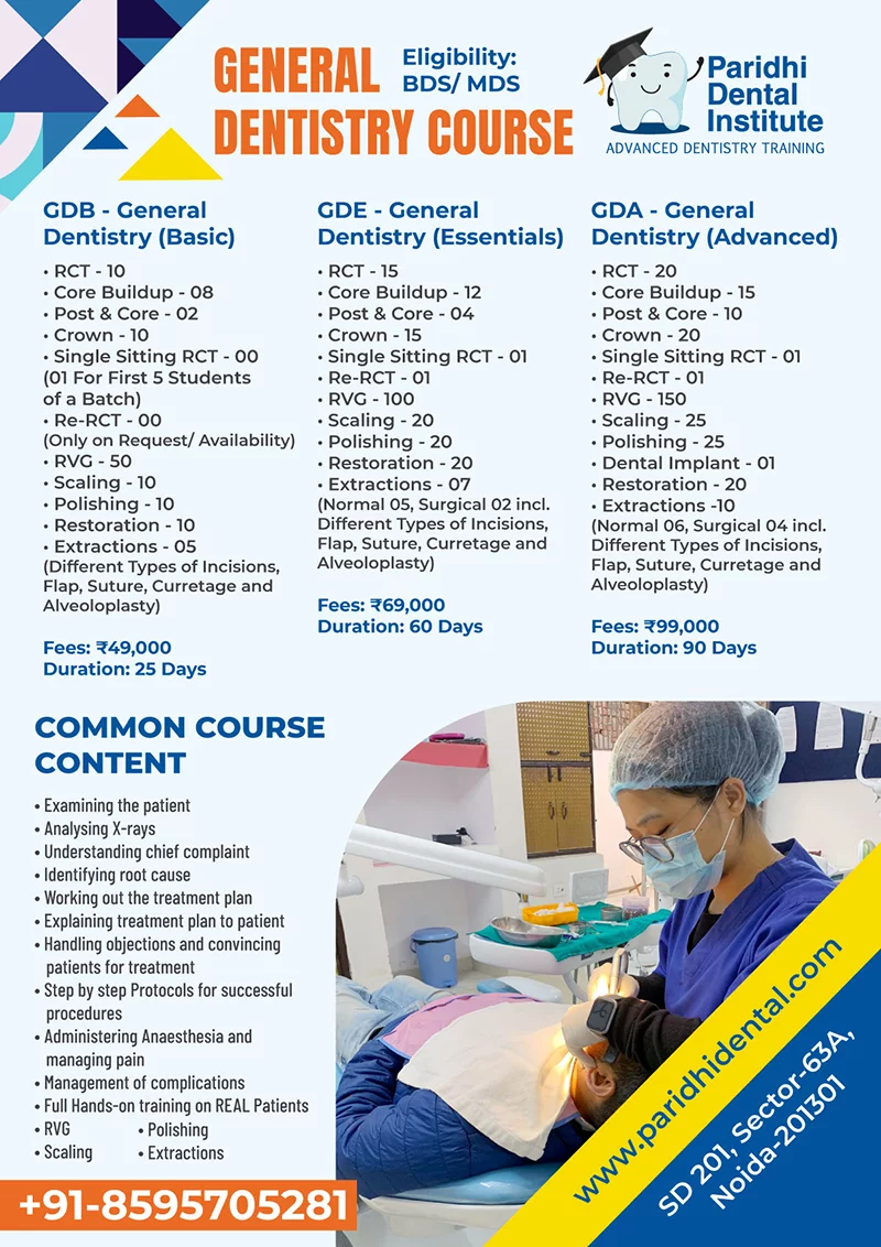 General Dentistry Course in India